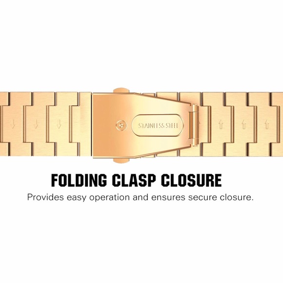 NEW GOLD Stainless Steel Metal Band Apple Watch 38/40/41mm Adjustable - Picture 12 of 15